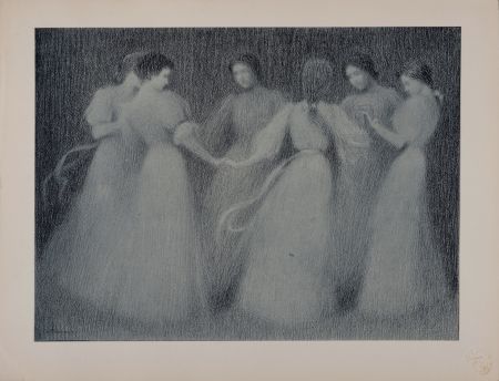 Litografia Le Sidaner - La Ronde, 1897
