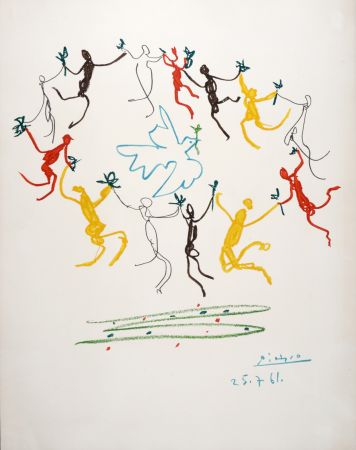 Litografia Picasso - La Ronde de la Jeunesse, 1961