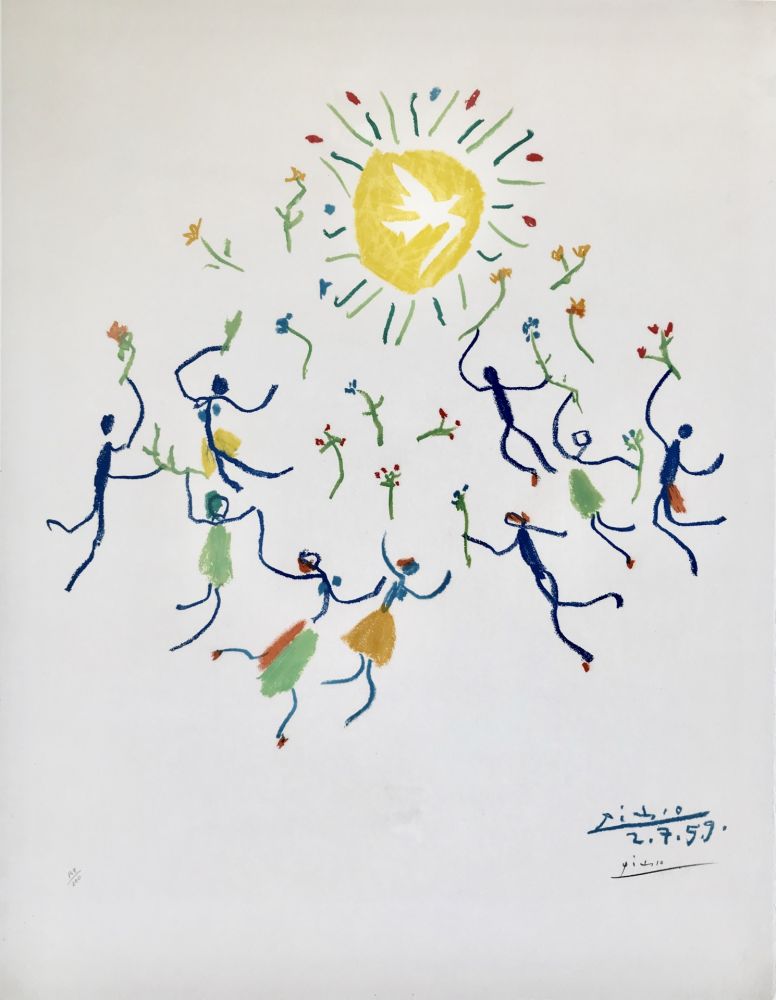 Litografia Picasso - La ronde de la jeunesse (Edition: 200)