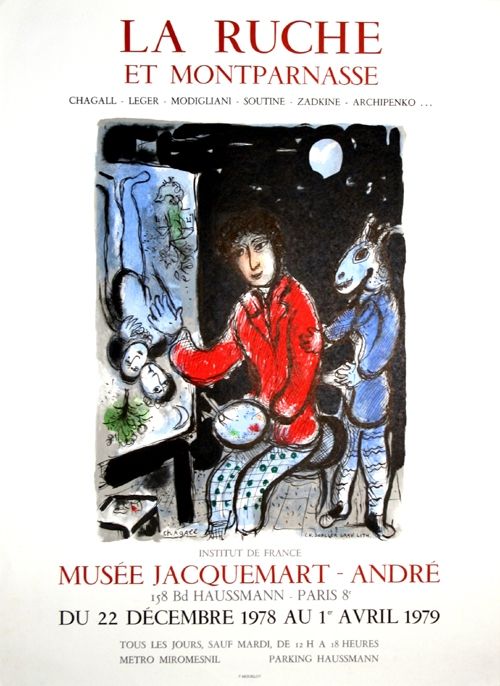 Litografia Chagall - La Ruche et Montparnasse
