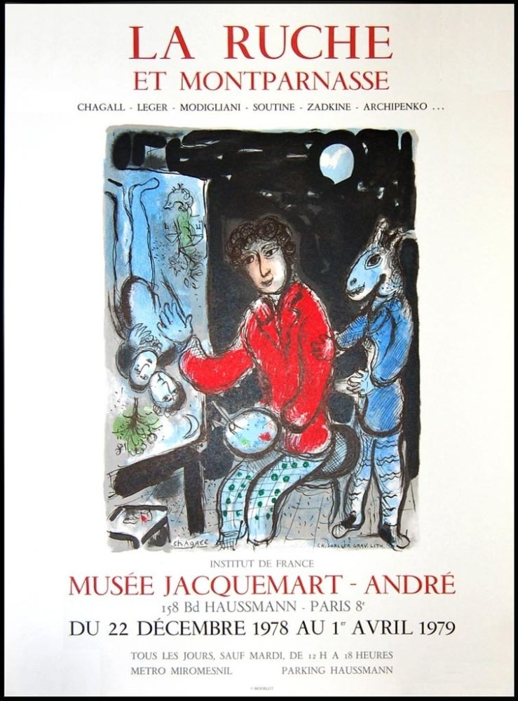 Manifesti Chagall - La Ruche et Montparnasse
