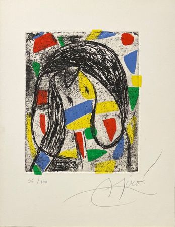 Incisione Miró - La révolte des caractères