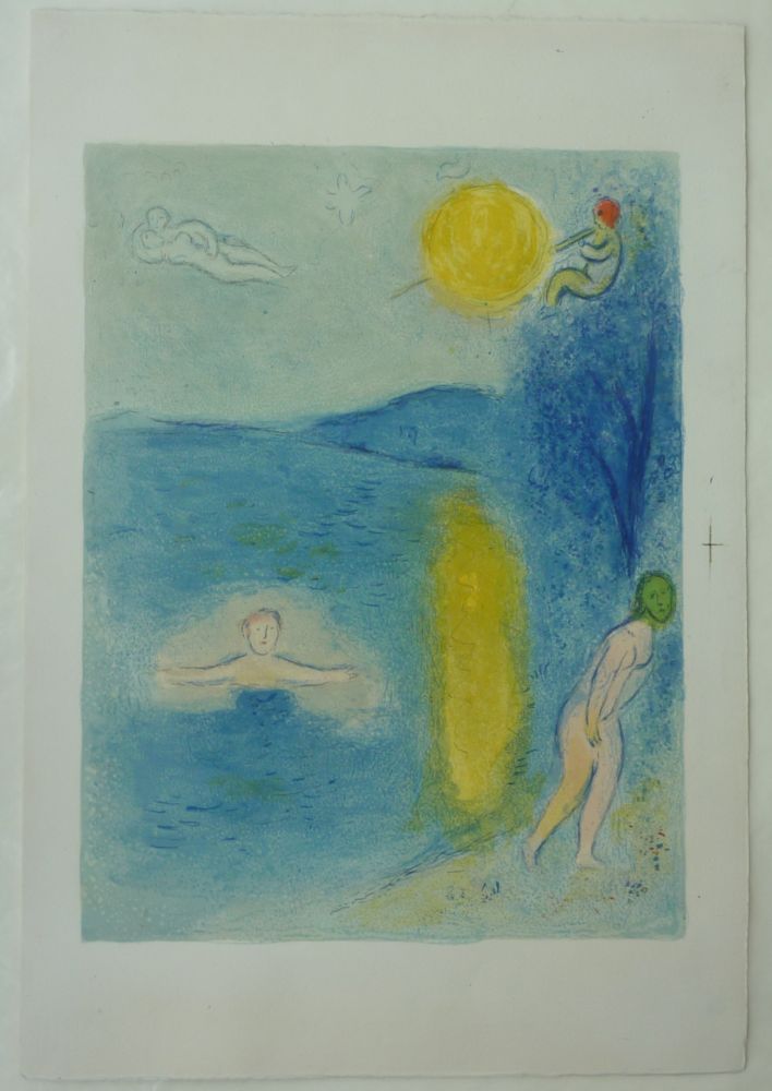 Litografia Chagall - La saison d' été  (Daphnis et Cloé)
