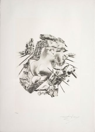 Litografia Dali - La Scultura