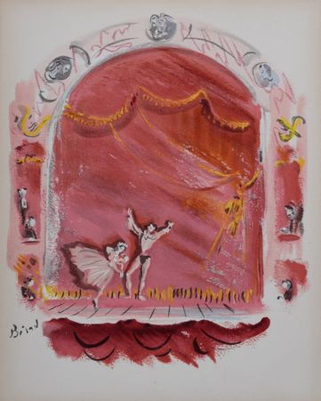 Litografia Berard - La Scène de Ballet