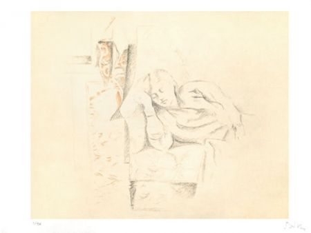 Litografia Balthus - LA SIESTE