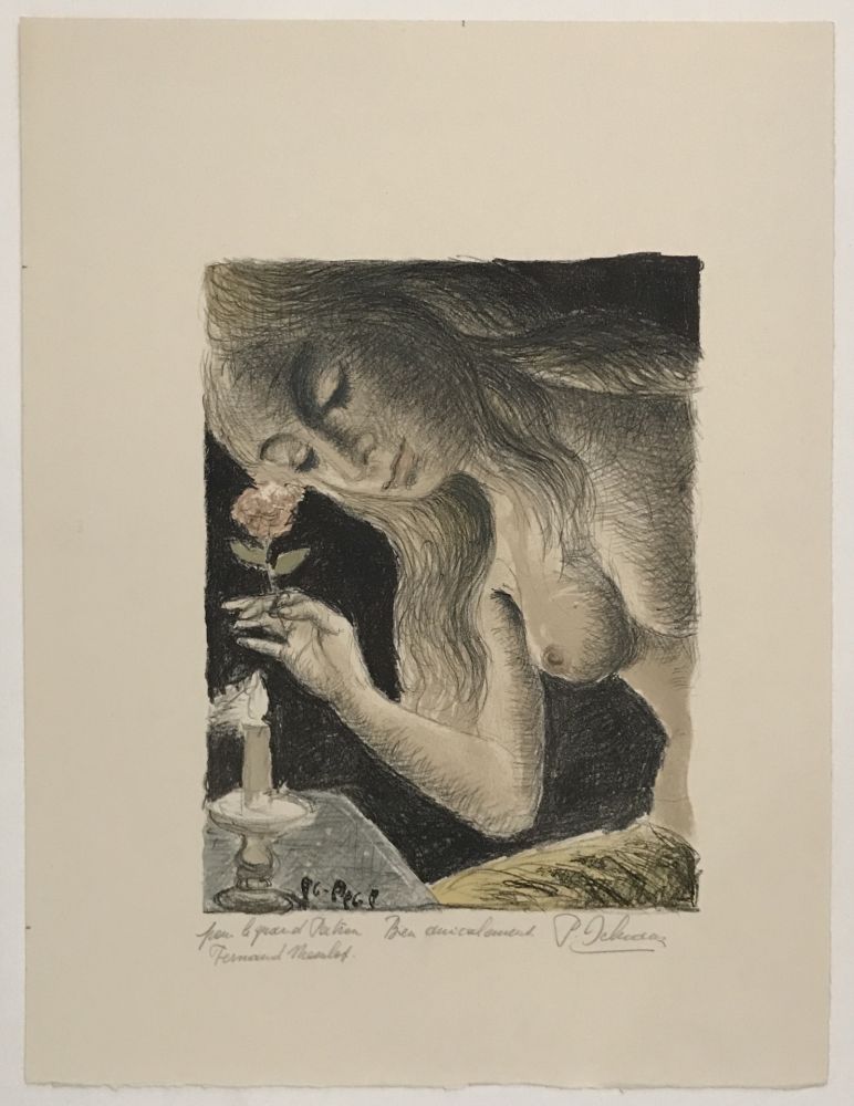 Litografia Delvaux - La Sirene (The Mermaid)