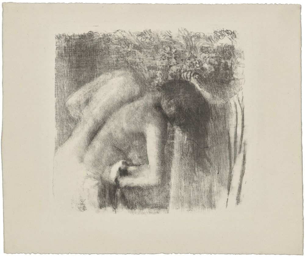 Litografia Degas - La sortie du bain