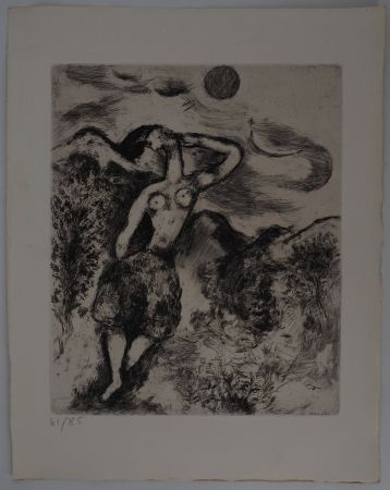 Incisione Chagall - La souris métamorphosée en fille