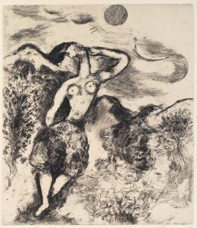 Acquaforte E Acquatinta Chagall - La souris métamorphosée en fille