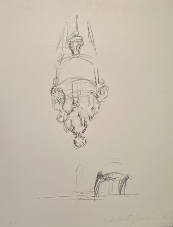 Litografia Giacometti - La suspension