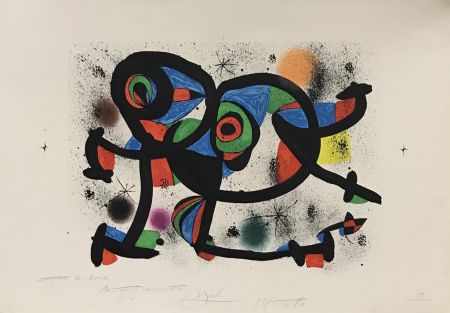 Litografia Miró - La Triple Roue I