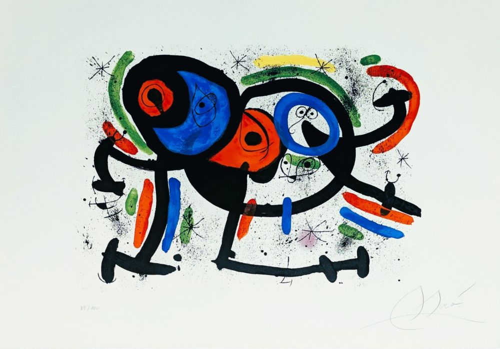 Litografia Miró - La Triple Roue II 