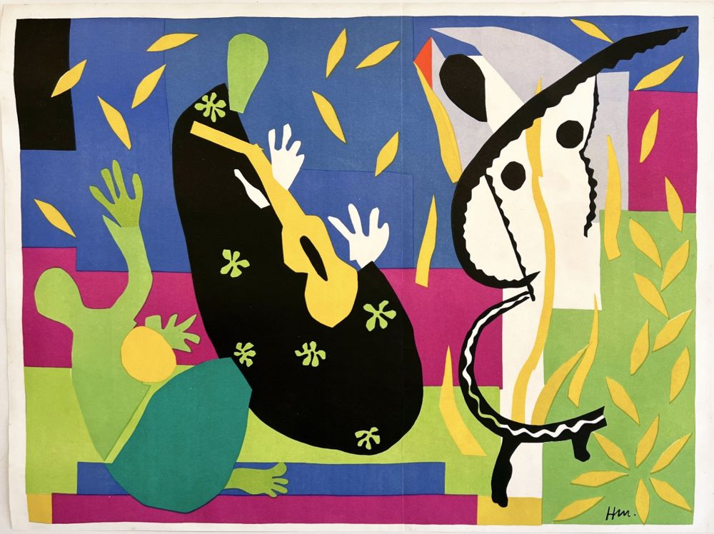 Litografia Matisse - LA TRISTESSE DU ROI. Lithographie (1952)