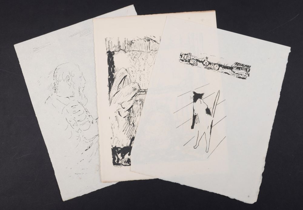 Litografia Bonnard - La vie de Sainte Monique #13, 1930 - Set of 3 lithographs