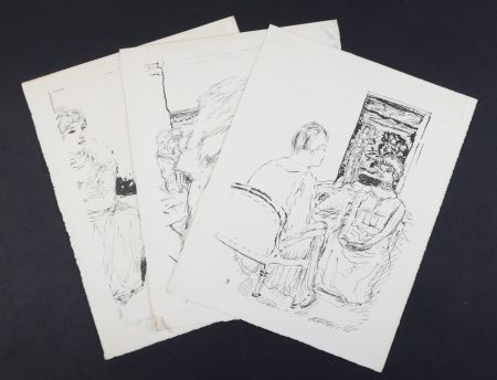 Litografia Bonnard - La vie de Sainte Monique #1, 1930 - Set of 3 lithographs