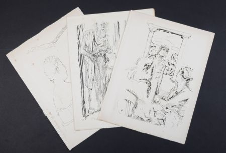 Litografia Bonnard - La vie de Sainte Monique #2, 1930 - Set of 3 lithographs