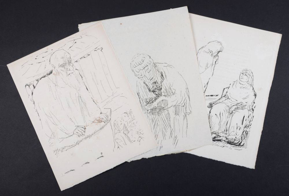 Litografia Bonnard - La vie de Sainte Monique #7, 1930 - Set of 3 lithographs
