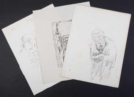 Litografia Bonnard - La vie de Sainte Monique #9, 1930 - Set of 3 lithographs
