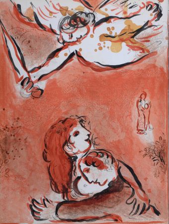 Litografia Chagall - La Vierge d'Israël, 1960