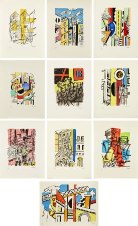 Litografia Leger - LA VILLE. 29 lithographies originales en couleurs (Paris, 1959)