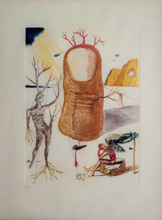 Litografia Dali - La Visione dell'Angelo di Cap de Creus