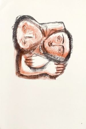 Litografia Calder (After) - L'abbraccio