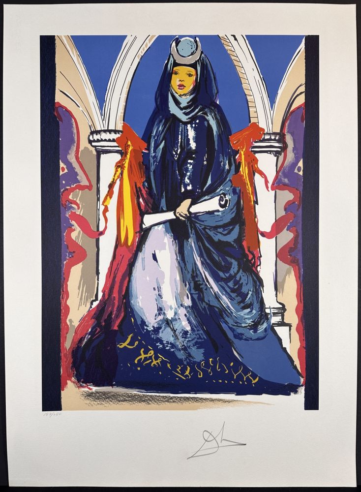 Litografia Dali - Lady Blue