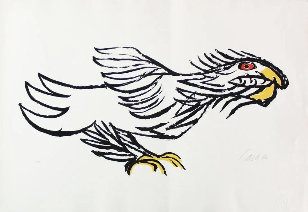 Litografia Calder - L'Aigle