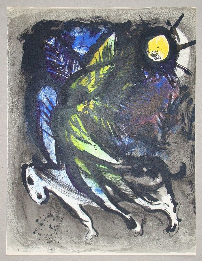 Litografia Chagall - L'Ange