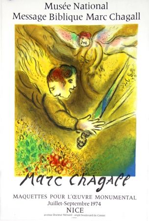 Litografia Chagall - L'Ange du Jugement  Message Biblique