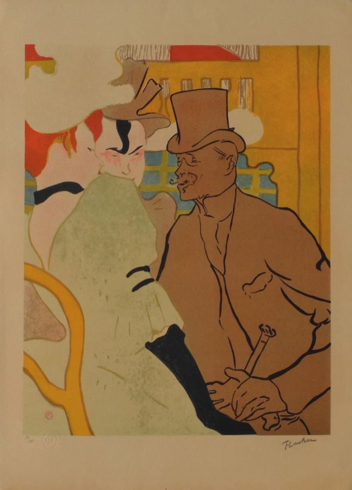 Litografia Toulouse-Lautrec - L'Anglais au Moulin Rouge 