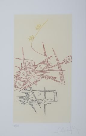 Incisione Lam - L'Antichambre de la nature, 1966 - Hand-signed