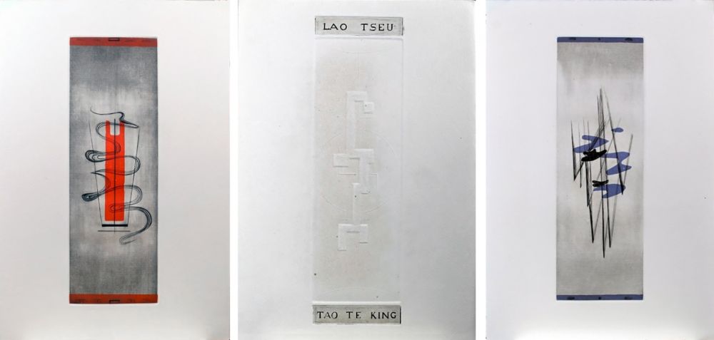 Libro Illustrato Springer - Lao-Tseu : Tao Te King : 17 burins en couleurs de F. Springer (1952)
