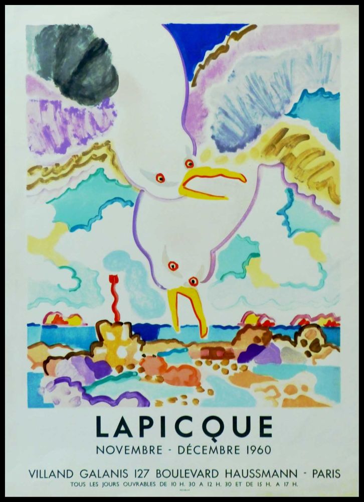 Manifesti Lapicque - LAPICQUE GALERIE VILLAND GALANIS 