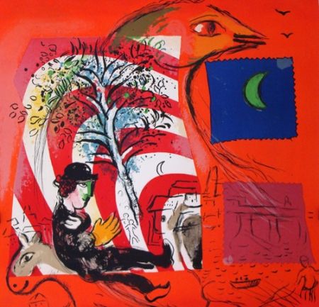 Litografia Chagall - L'Arc en Ciel, Exposition - Grand Palais 1969