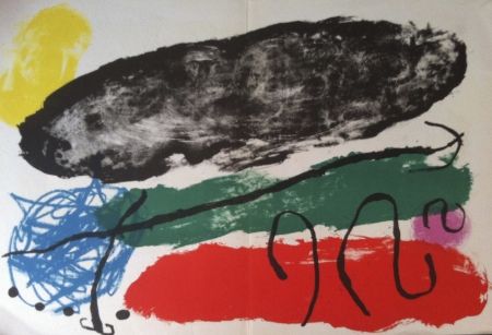 Litografia Miró - L'astre patagon