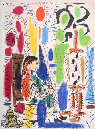 Litografia Picasso - L'Atelier de Cannes, 1958 - Plate signed