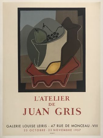 Litografia Gris  - L’Atelier de Juan Gris