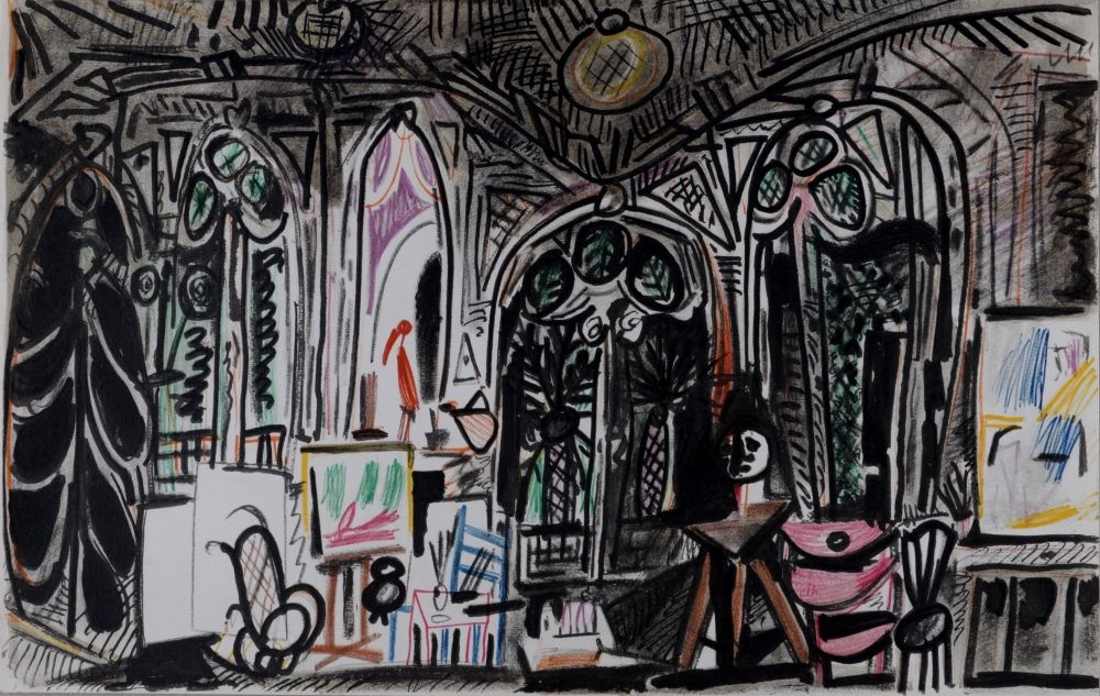 Litografia Picasso - L'Atelier de La Californie #2, 1959