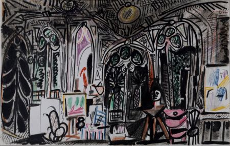Litografia Picasso - L'Atelier de La Californie #2, 1959