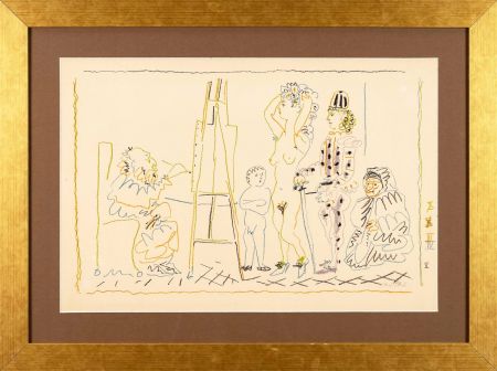 Acquaforte Picasso - L'atelier du vieux peintre