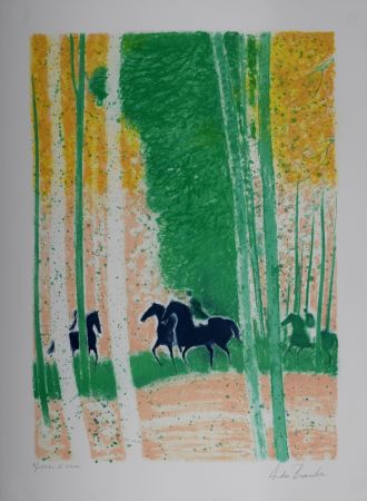 Litografia Brasilier - L'Automne, 1991 - Hand-signed