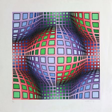 Serigrafia Vasarely - Lava