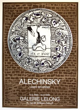 Litografia Alechinsky - Lave Emaillée  Galerie Lelong