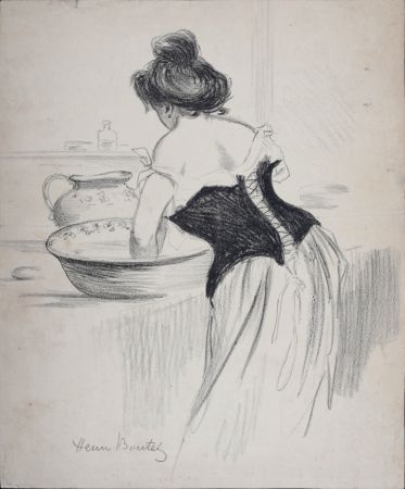 Litografia Boutet - Le Bain, c. 1900