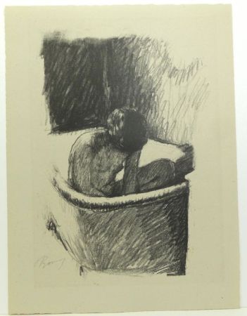 Litografia Bonnard - Le Bain (deuxième planche)
