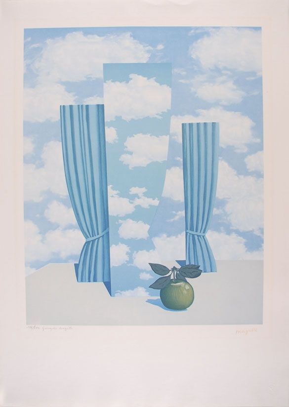 Litografia Magritte - Le Beau Monde - The Beautiful World