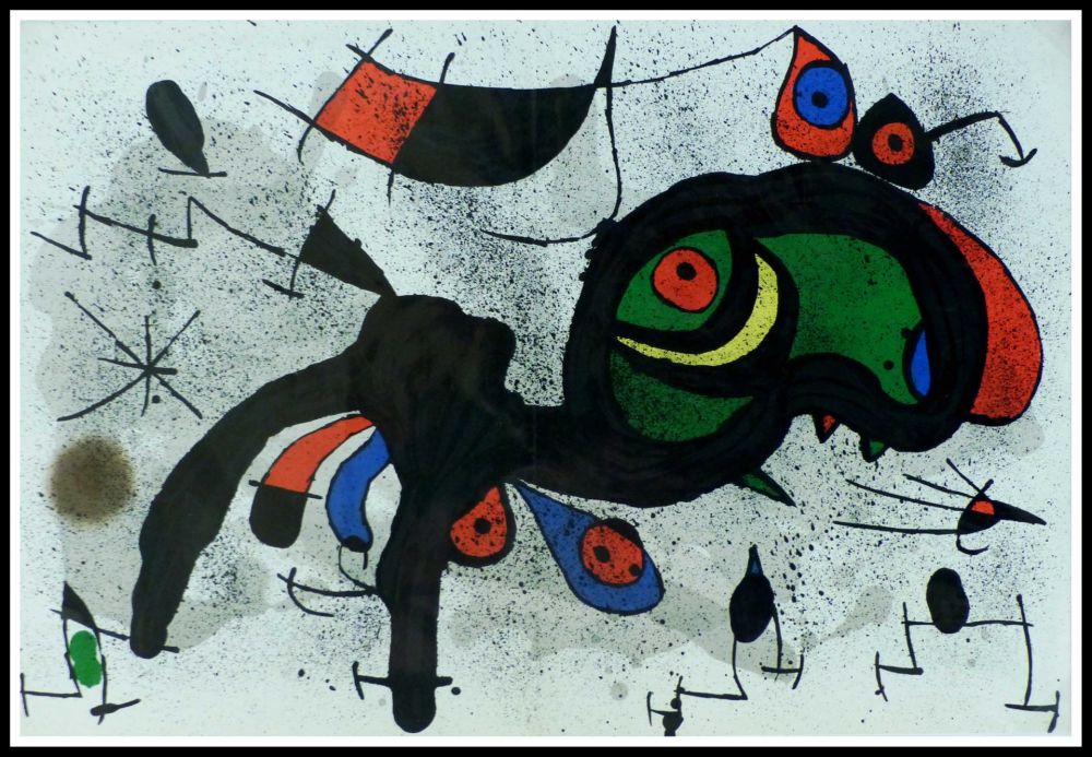 Litografia Miró - LE BELIER FLEURI
