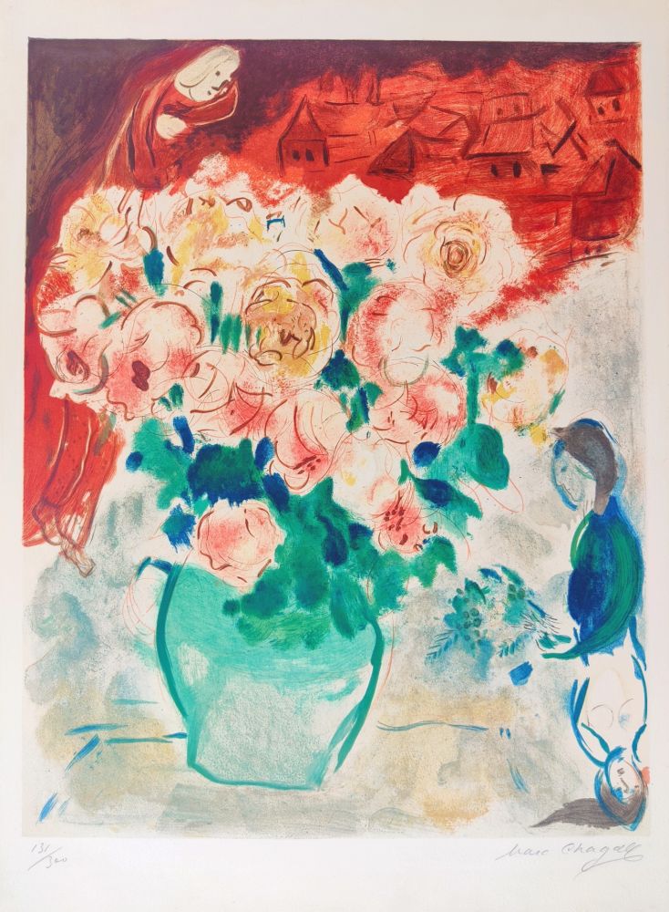 Litografia Chagall - Le Bouquet 